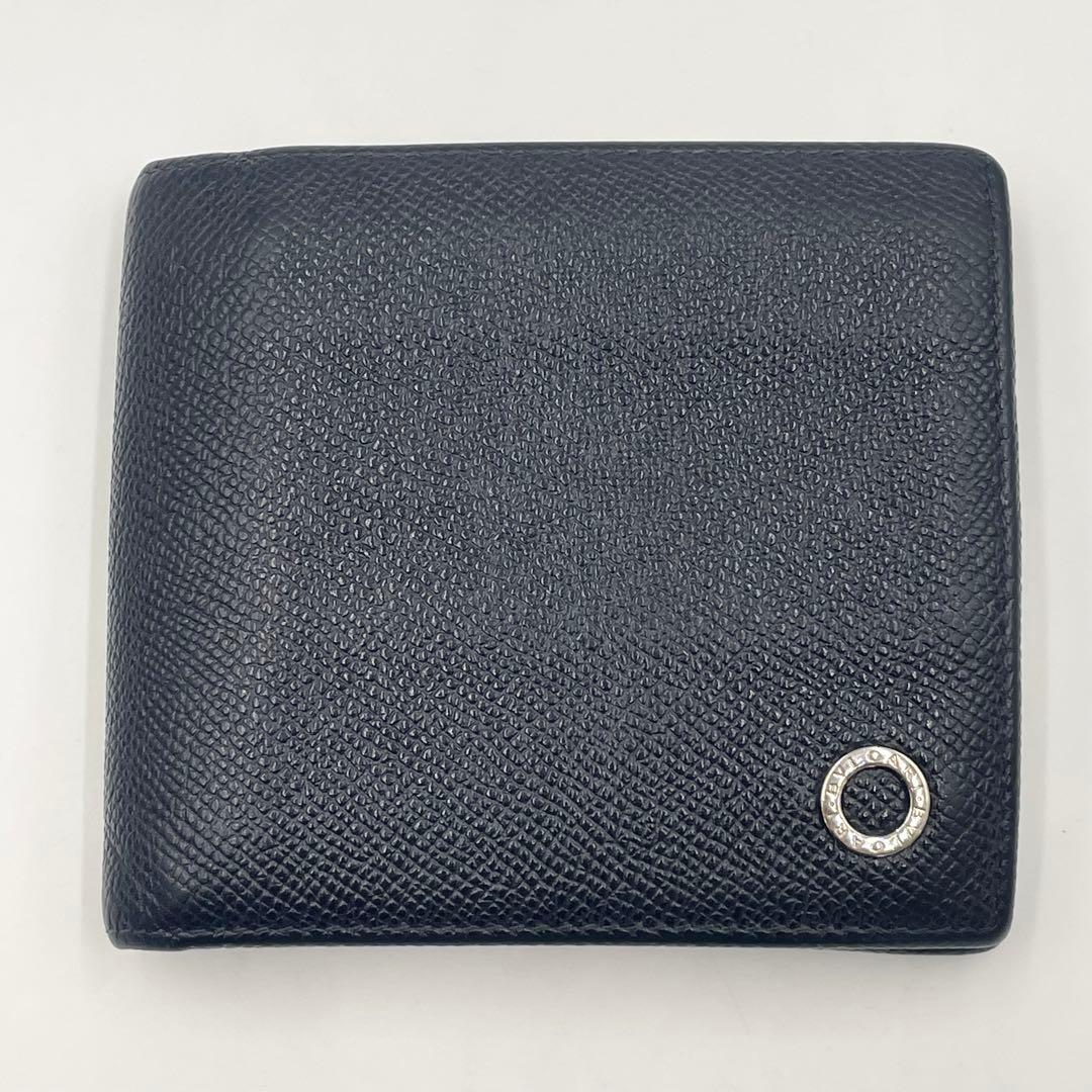 BVLGARI ブルガリ コンパクトウォレット折り財布　　ビーゼロワン ブラック