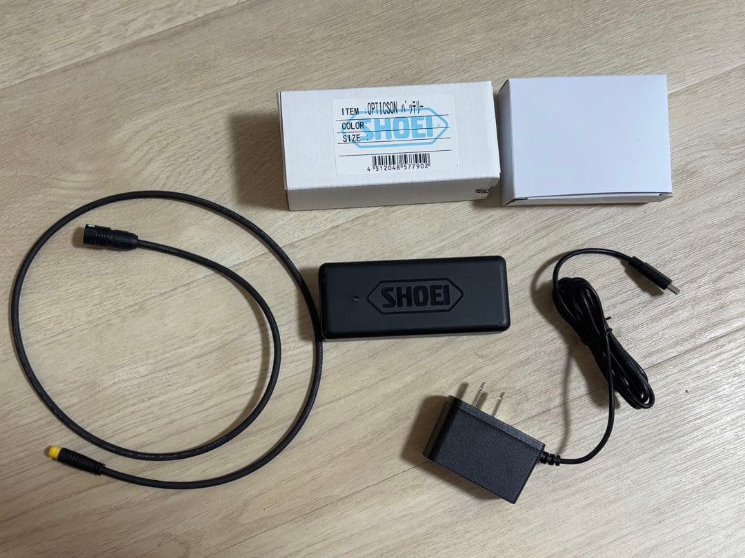 新品　ショウエイ　SHOEI ヘルメット　バッテリー　オプティクソン 付属品全揃