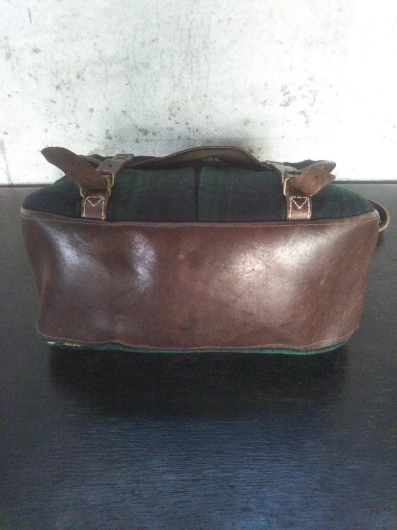 最高級!RRLダブルアールエル 底面オールレザー大型ショルダーバッグ