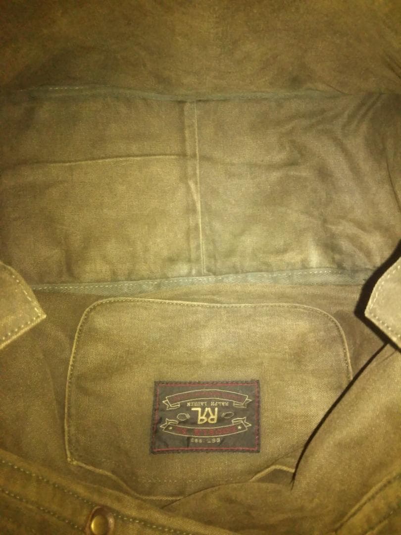 最高級!RRLダブルアールエル 底面オールレザー大型ショルダーバッグ