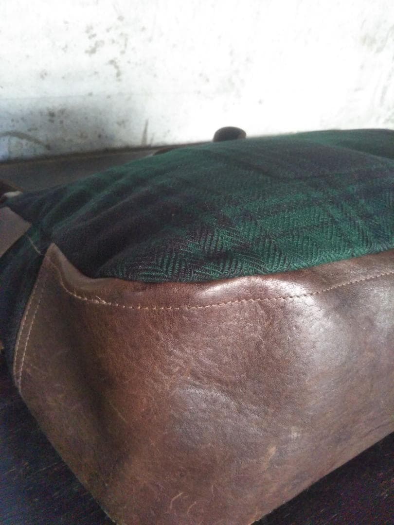 最高級!RRLダブルアールエル 底面オールレザー大型ショルダーバッグ