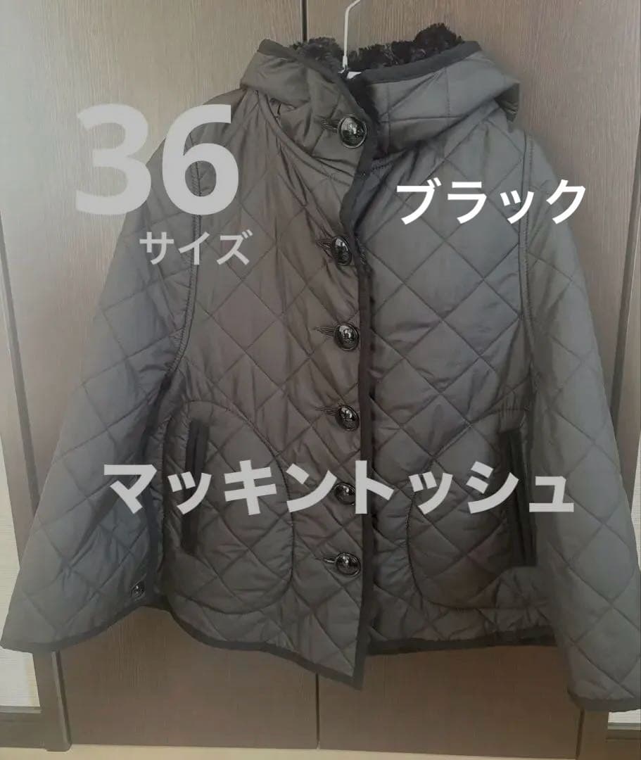 マッキントッシュ　フーディ　キルティング　ポンチョ