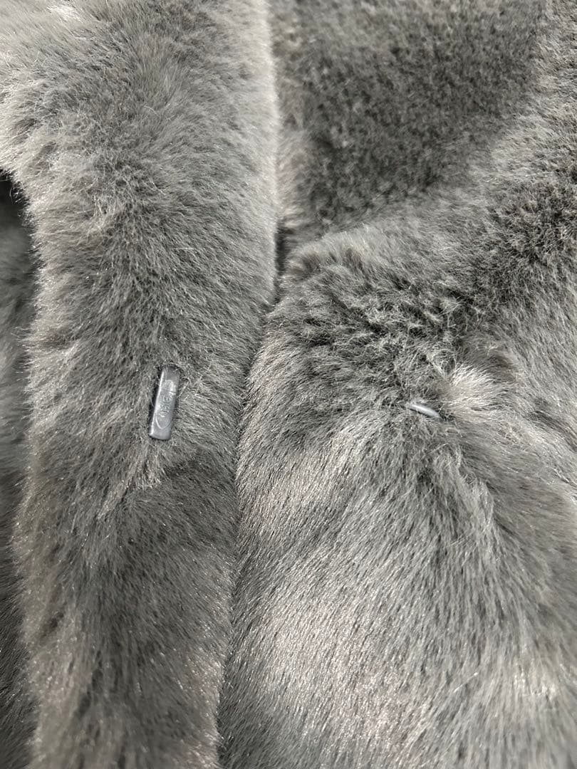 極美品⭐︎RIM.ARK ドルマンフェイクファーコート FREE グレー