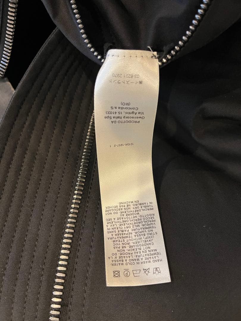 RIck Owens 2018SS MA-1 ボンバージャケット タグ&ハンガー