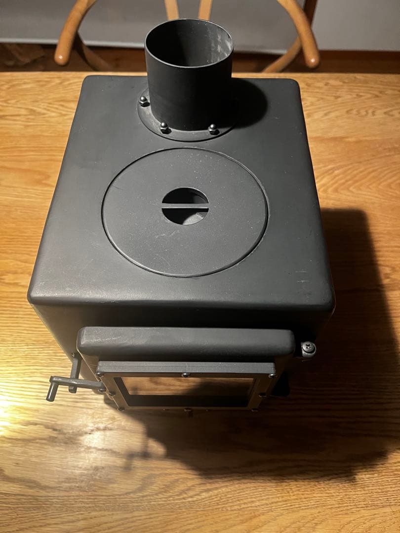 【美品・おまけ付】Dr.Craft（サトーステンレス）ミニ薪ストーブ ３面ガラス