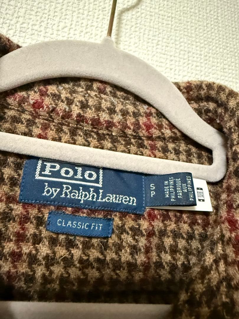 希少　POLO RALPHLAUREN シェットランド　ウール オーバー シャツ