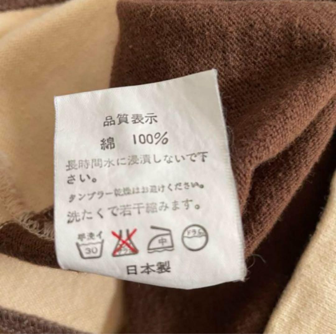 A BATHING APE ポロシャツ ボーダー　ブラウン