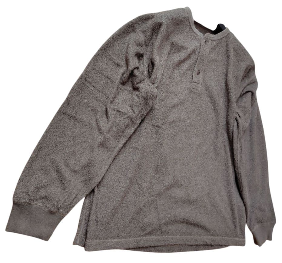 【Ron Herman】25SSヘンリーネックロングスリーブティーTシャツ　L