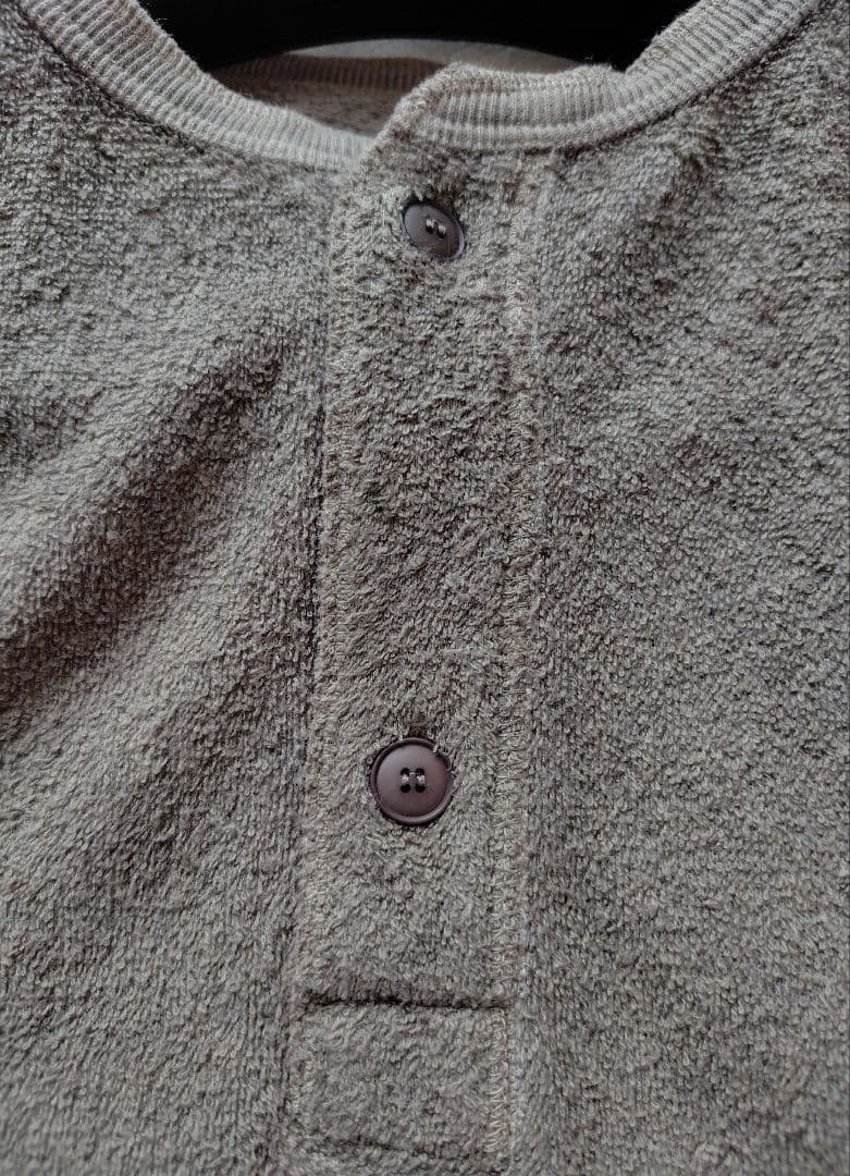 【Ron Herman】25SSヘンリーネックロングスリーブティーTシャツ　L