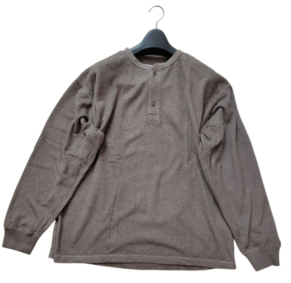 【Ron Herman】25SSヘンリーネックロングスリーブティーTシャツ　L