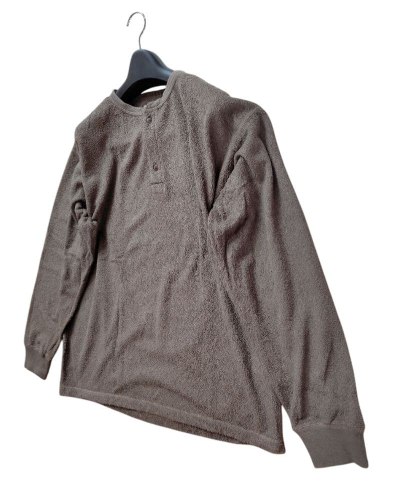 【Ron Herman】25SSヘンリーネックロングスリーブティーTシャツ　L