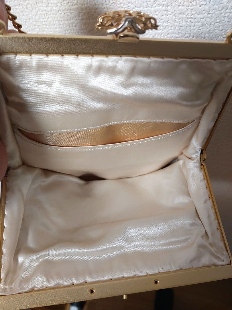 アンティーク　メタルビーズバッグ