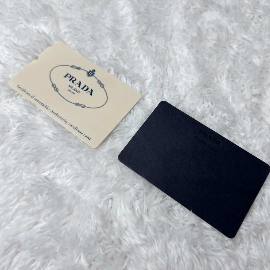 【美品✨️】PRADA プラダ サフィアーノ 三つ折り財布 NERO