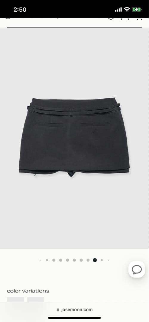 スカート josemoon GRID MINI SKIRT