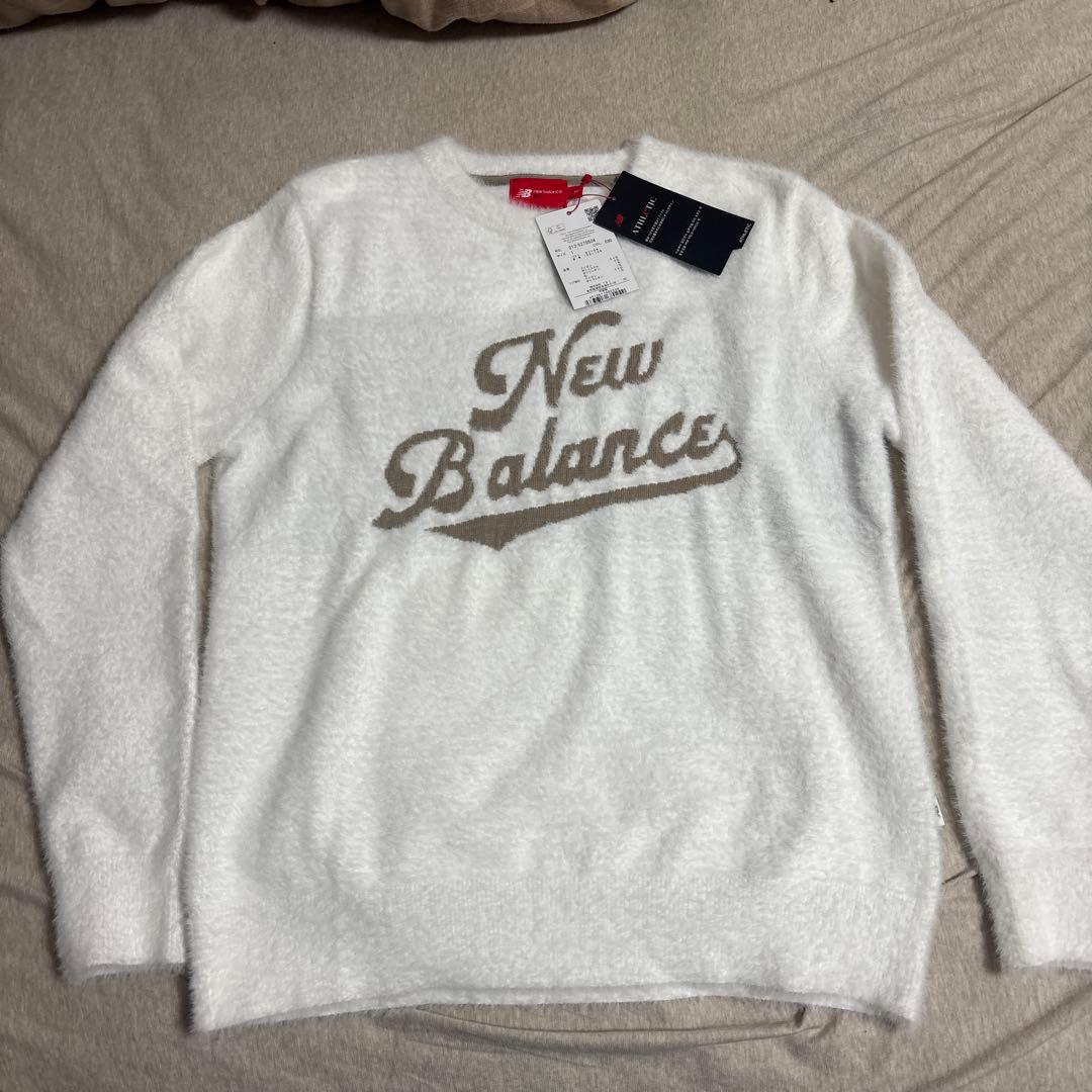 New Balance ホワイトセーター S