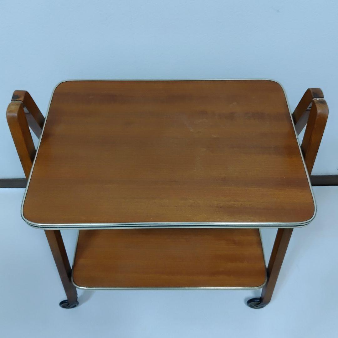 ドイツ製 北欧家具 ワゴンテーブル アンティーク キャスター付き 折り畳み