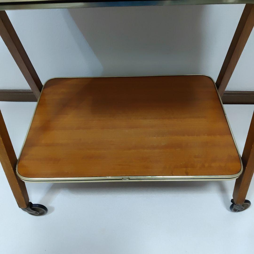 ドイツ製 北欧家具 ワゴンテーブル アンティーク キャスター付き 折り畳み