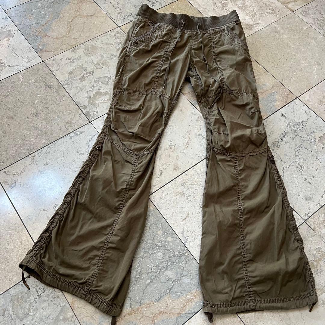 希少☆ゴア【goa】ウエストポーチ付パラシュートカーゴパンツ 多機能　y2k
