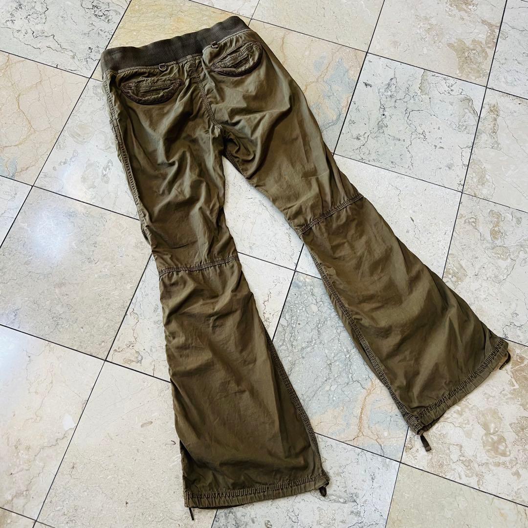 希少☆ゴア【goa】ウエストポーチ付パラシュートカーゴパンツ 多機能　y2k