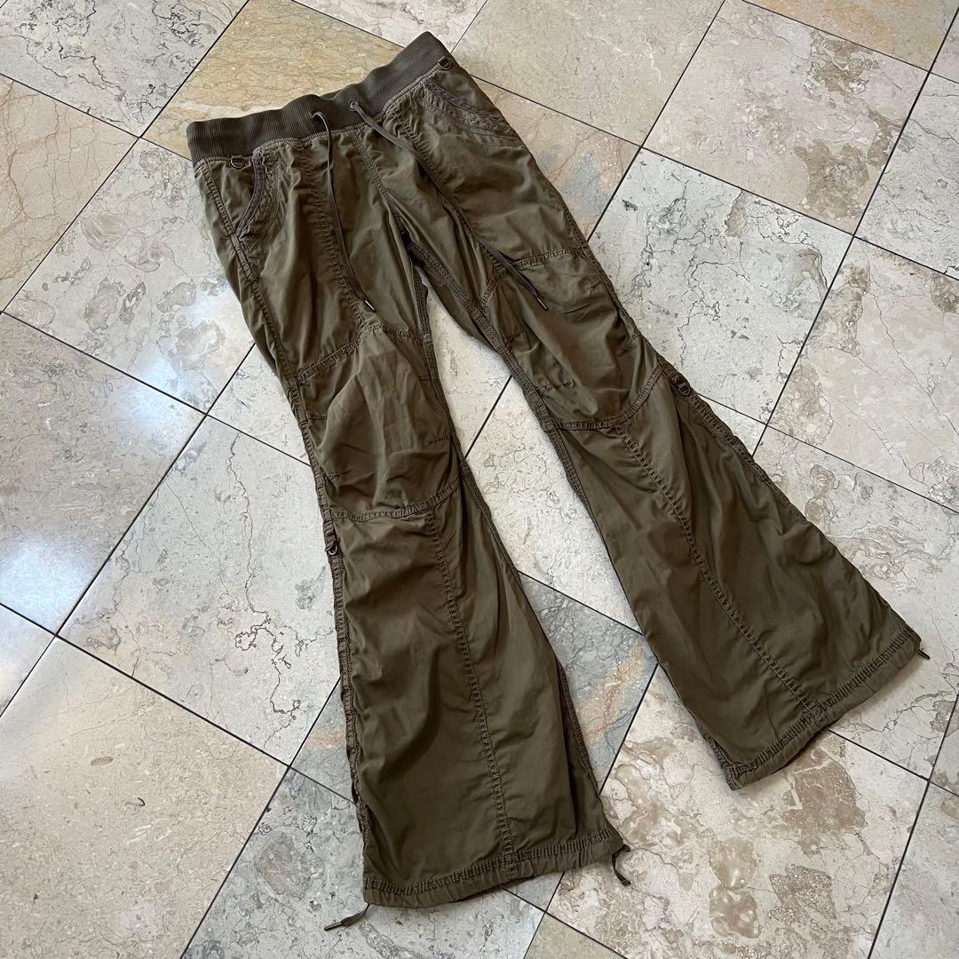 希少☆ゴア【goa】ウエストポーチ付パラシュートカーゴパンツ 多機能　y2k