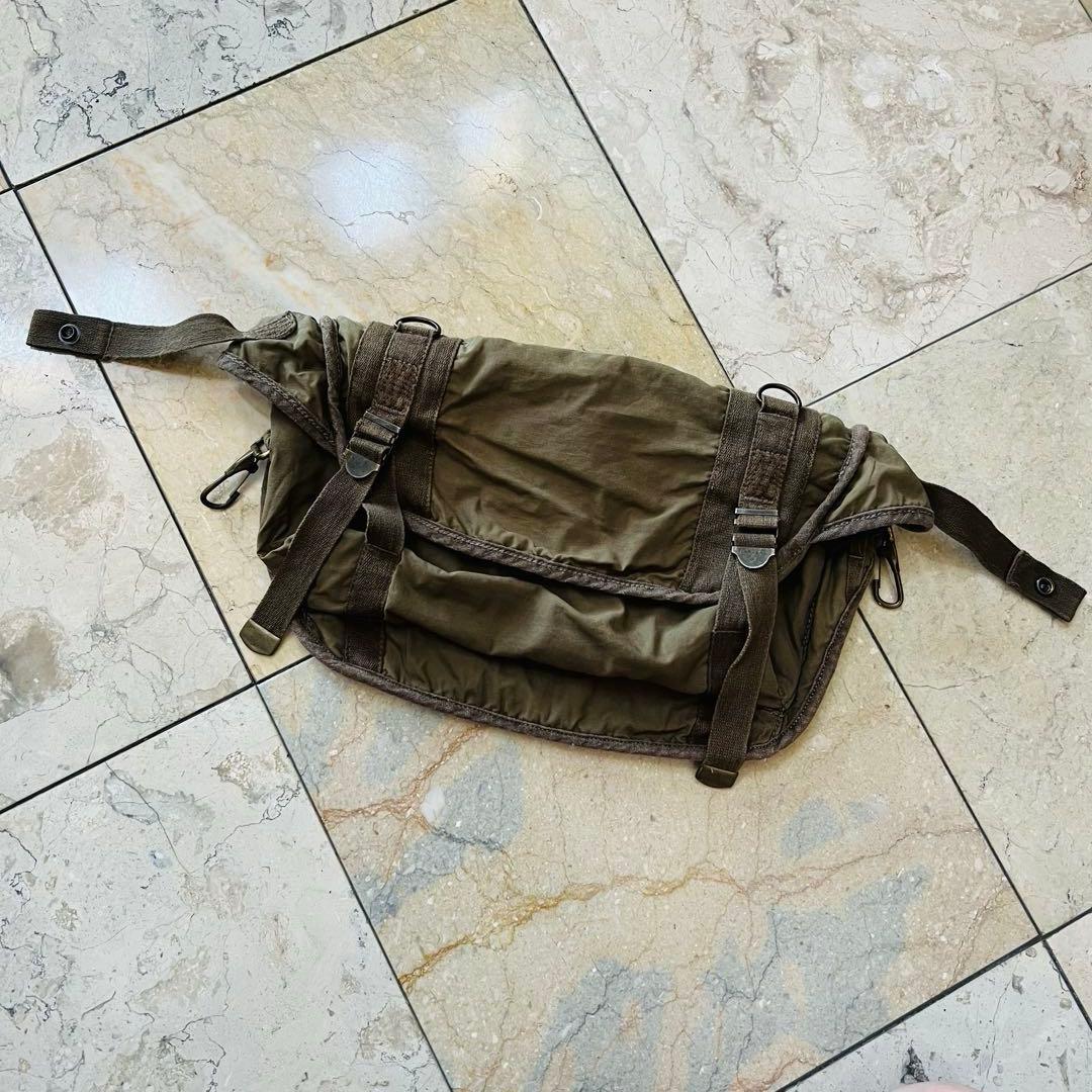 希少☆ゴア【goa】ウエストポーチ付パラシュートカーゴパンツ 多機能　y2k