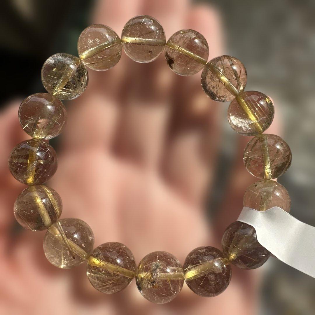 天然ルチルクォーツ ブレスレット