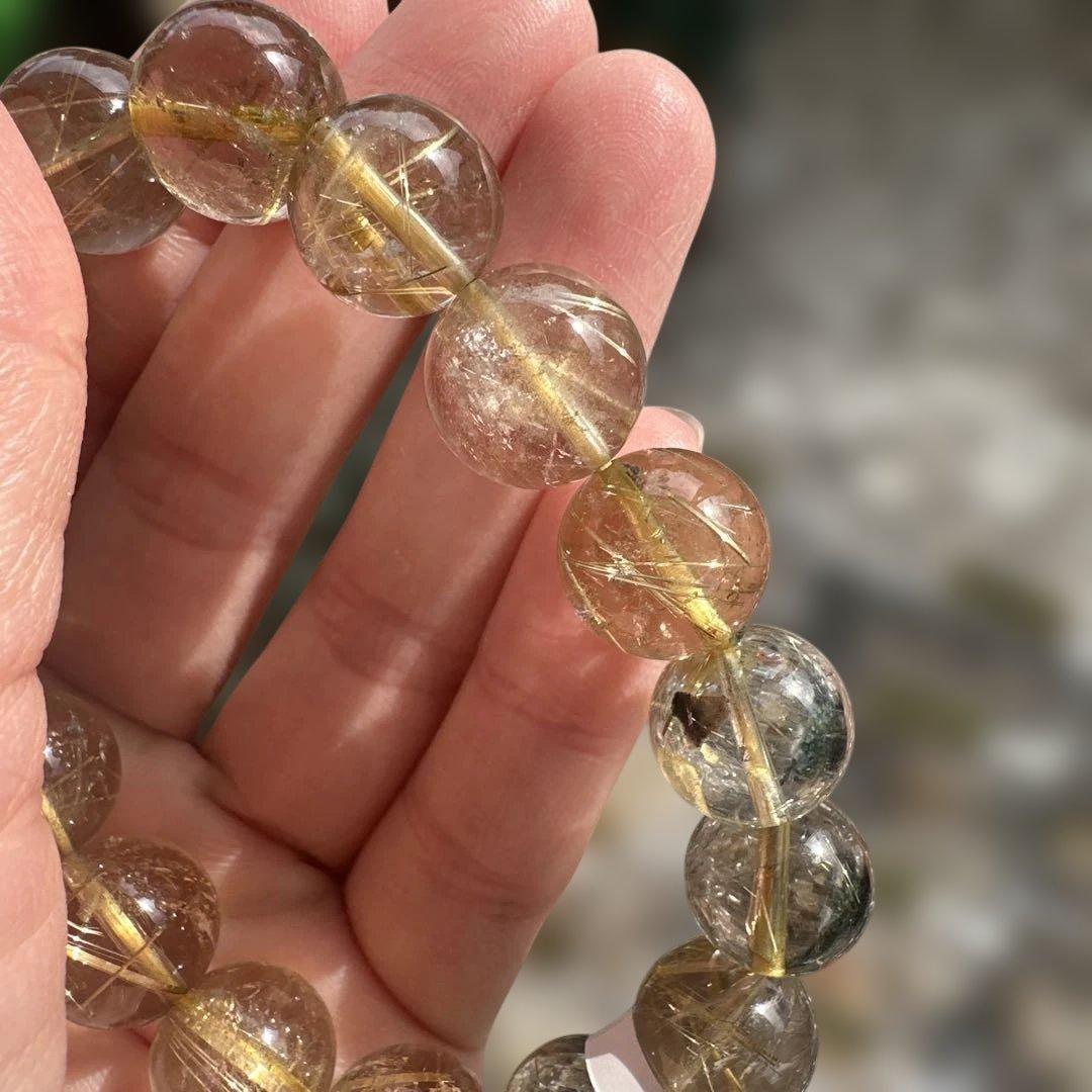 天然ルチルクォーツ ブレスレット