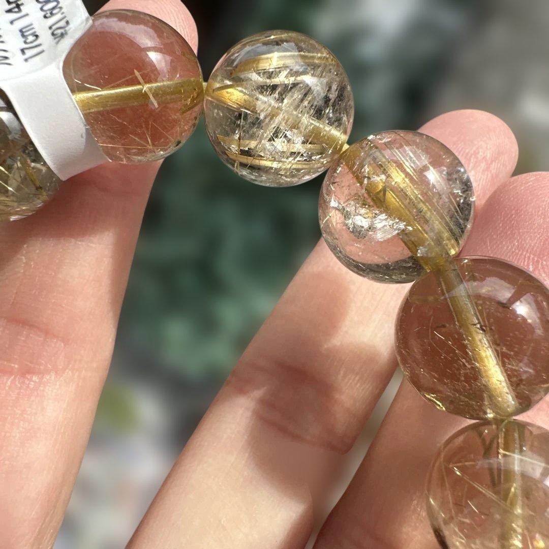 天然ルチルクォーツ ブレスレット