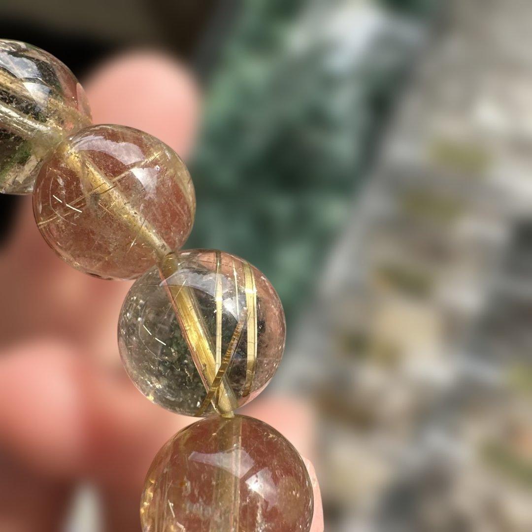 天然ルチルクォーツ ブレスレット