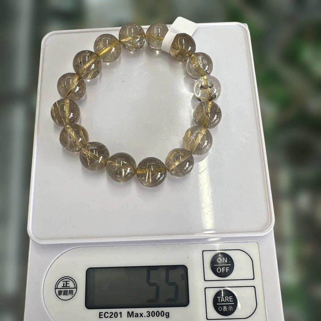 天然ルチルクォーツ ブレスレット
