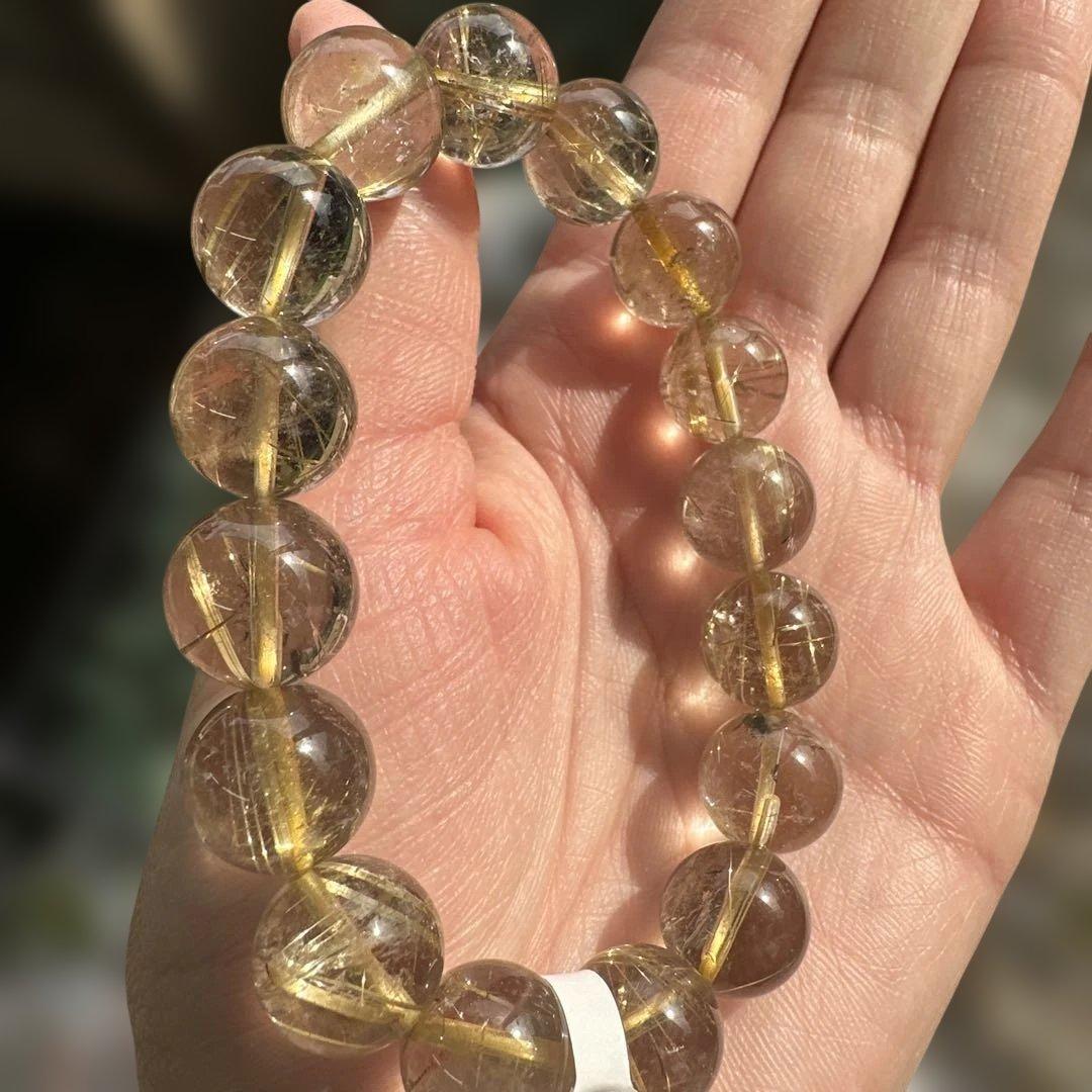 天然ルチルクォーツ ブレスレット