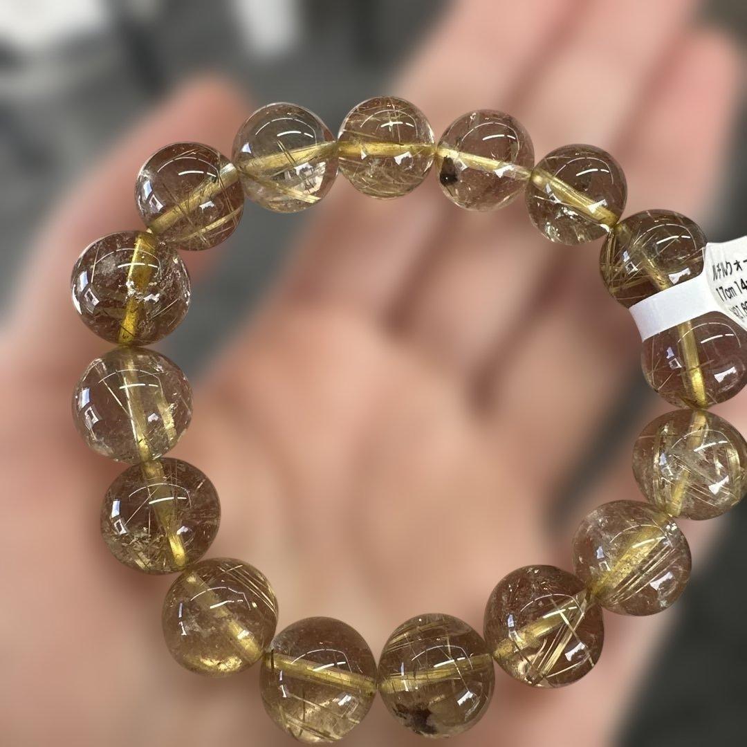 天然ルチルクォーツ ブレスレット