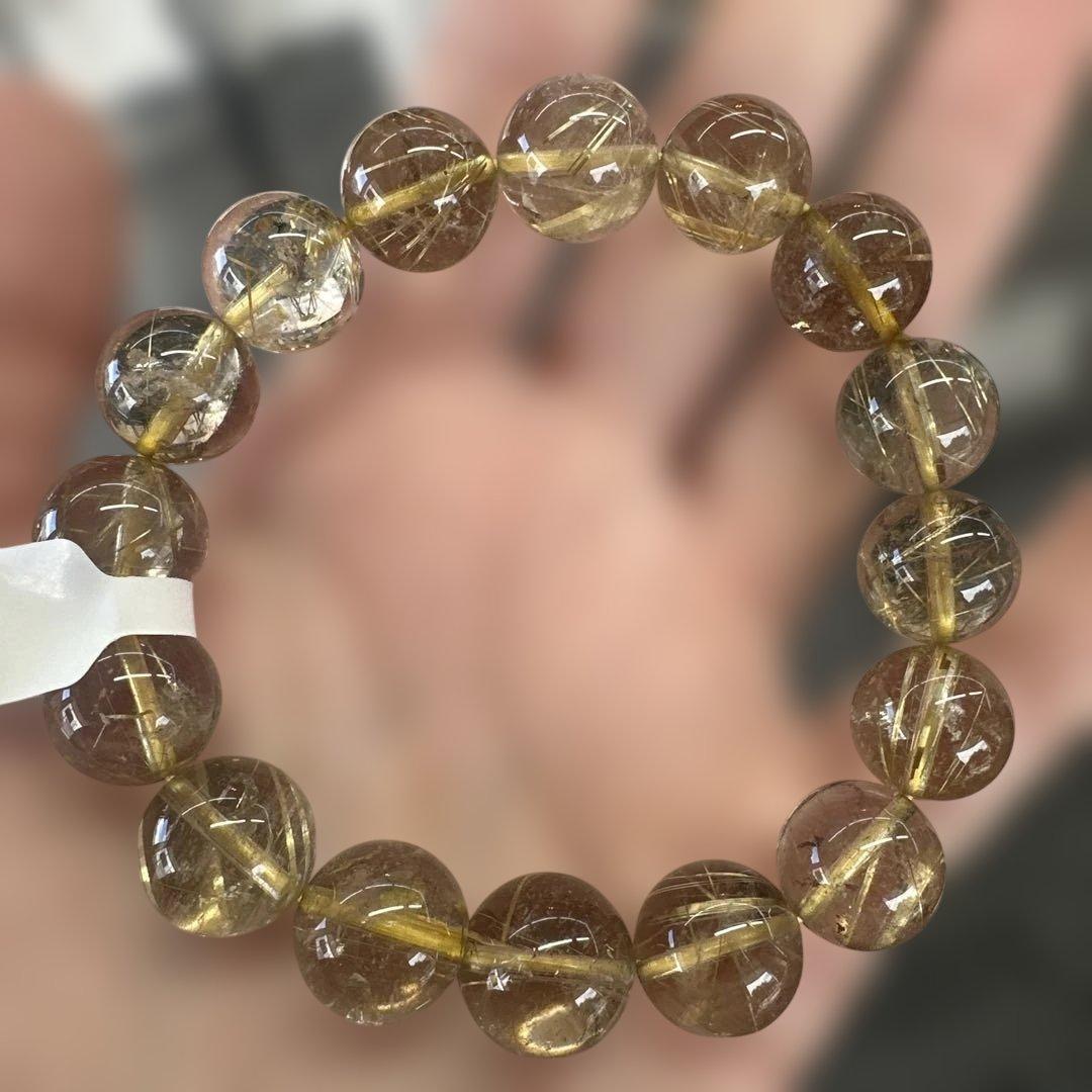 天然ルチルクォーツ ブレスレット