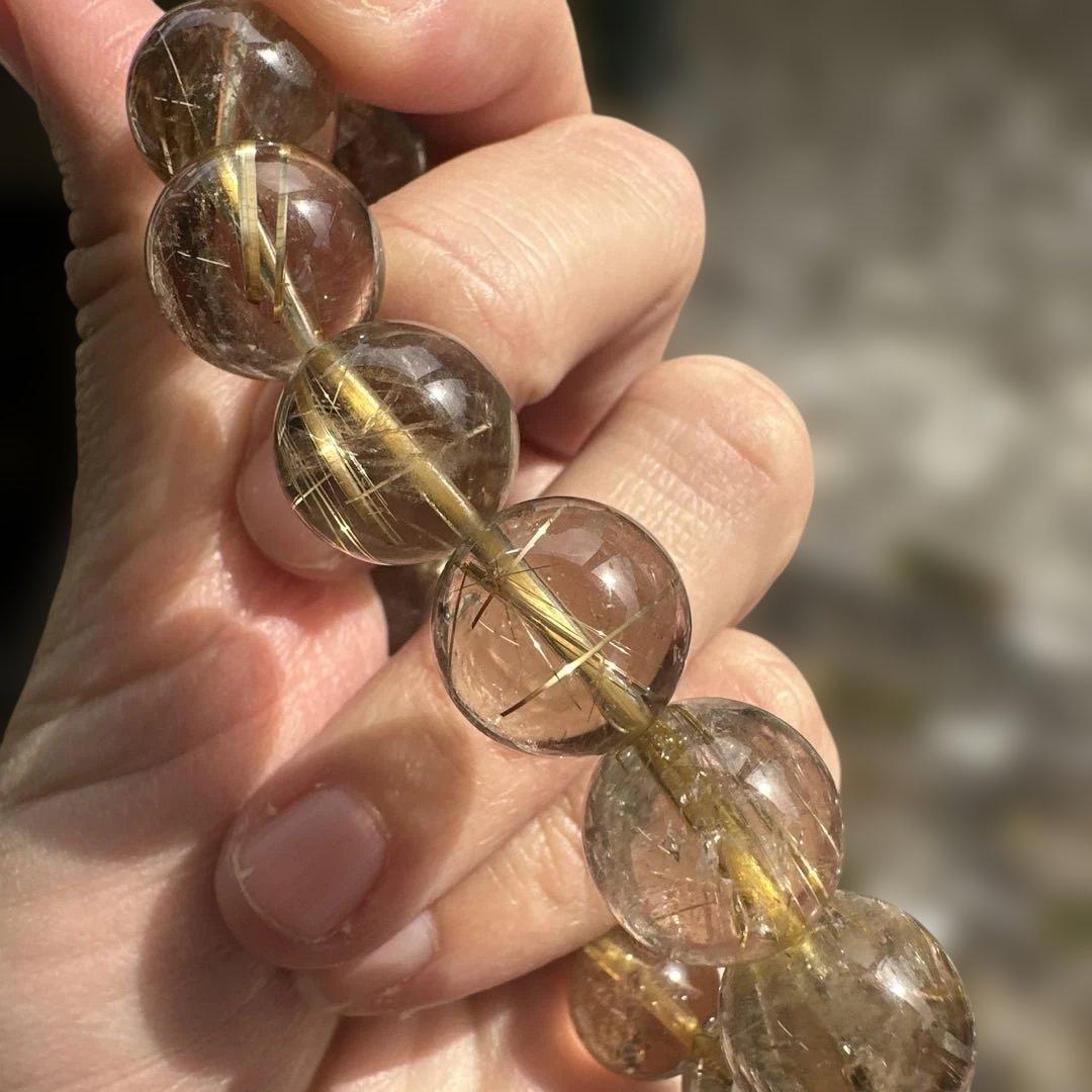 天然ルチルクォーツ ブレスレット