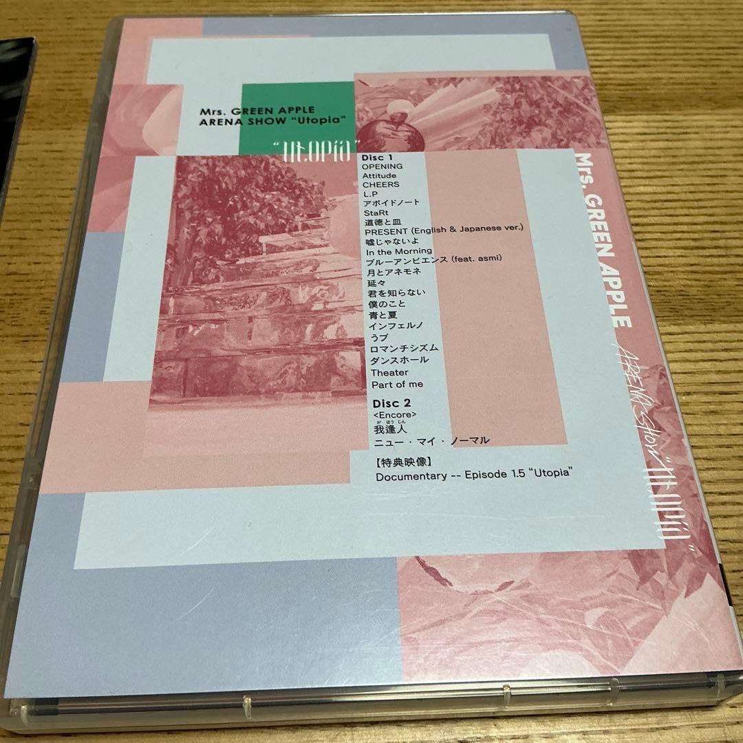 Mrs. GREEN APPLE アリーナショーUtopia DVD 初回限定盤