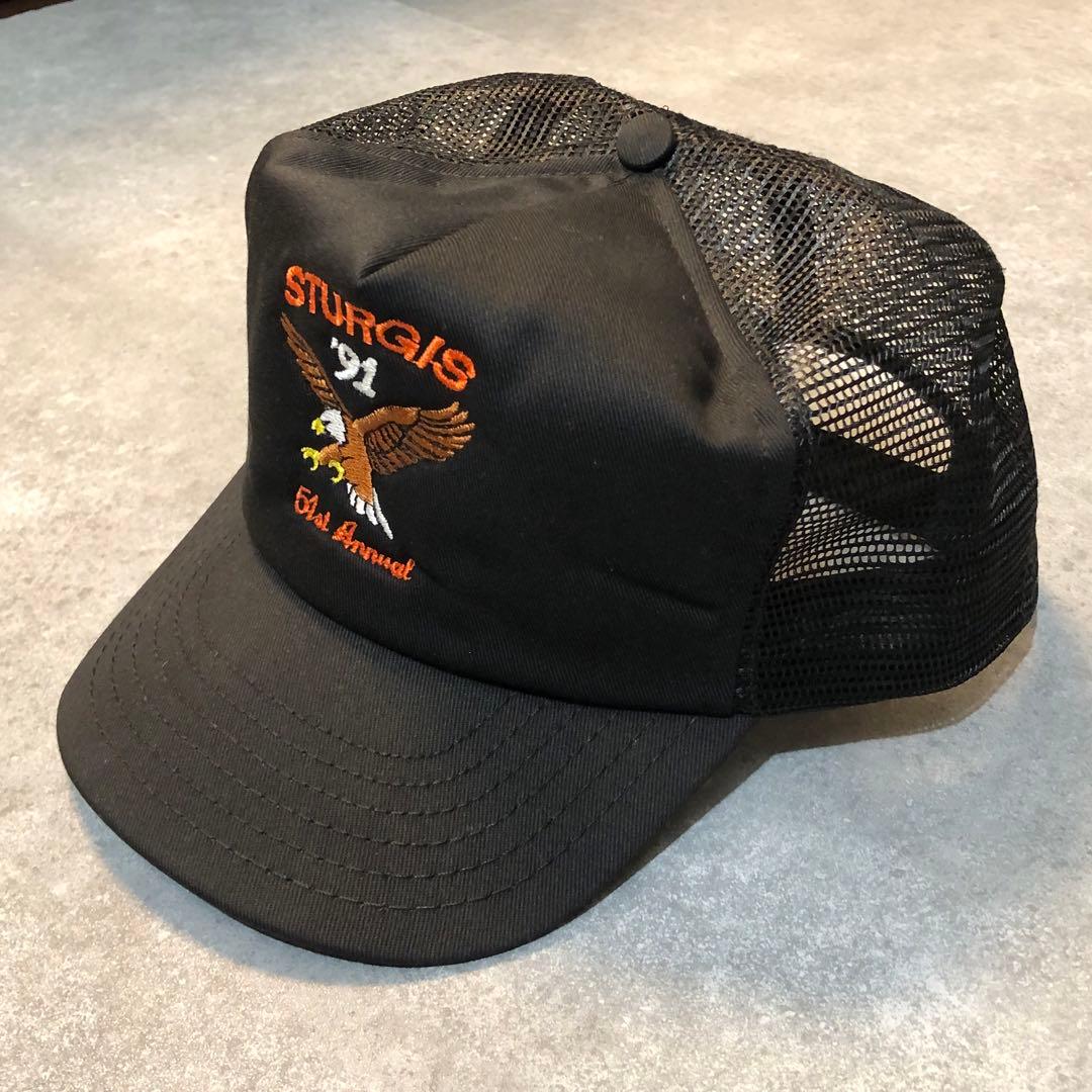 90s USA製 STURGIS 1991 トラッカーキャップ メッシュキャップ