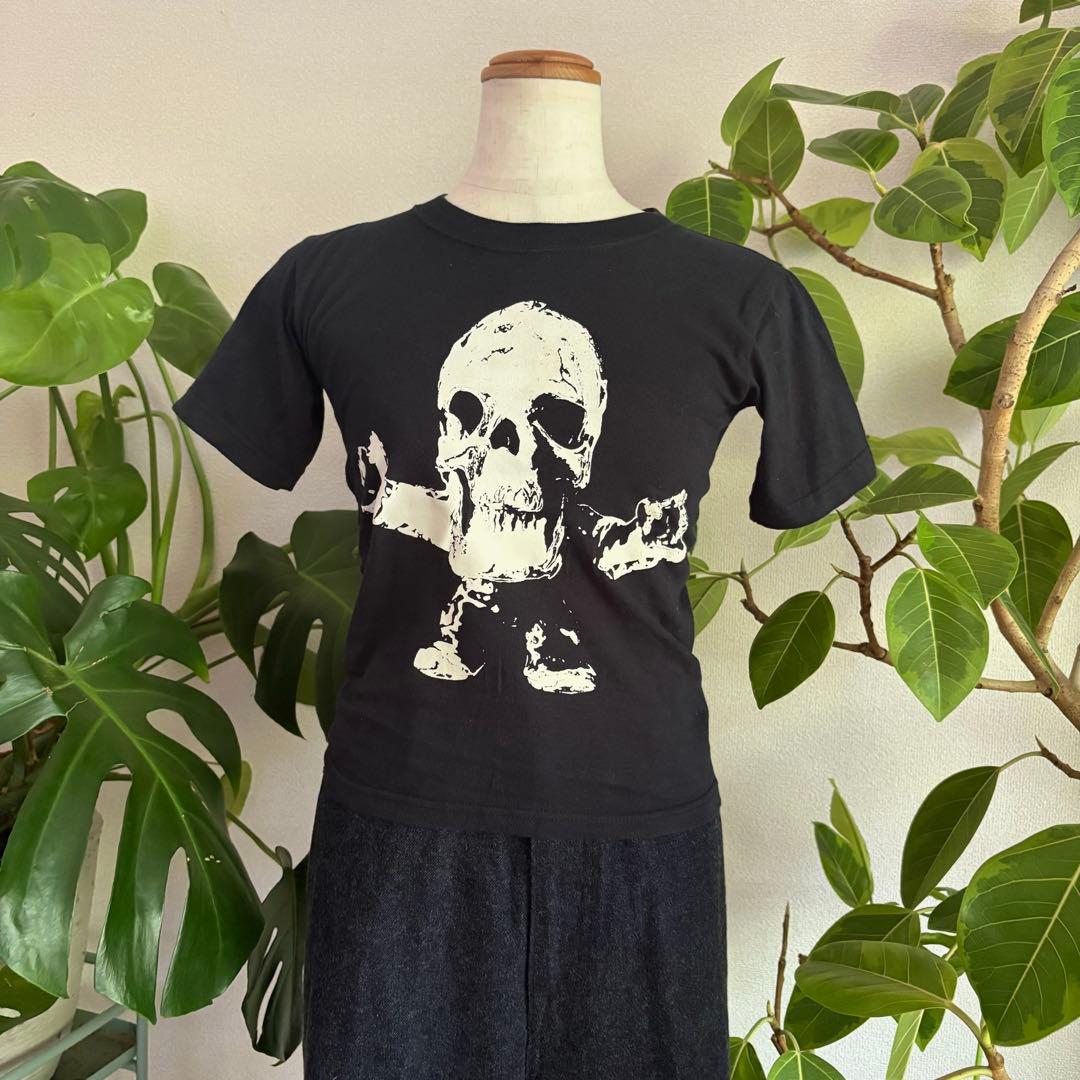 クロムハーツ　スカルブラックちびTシャツ