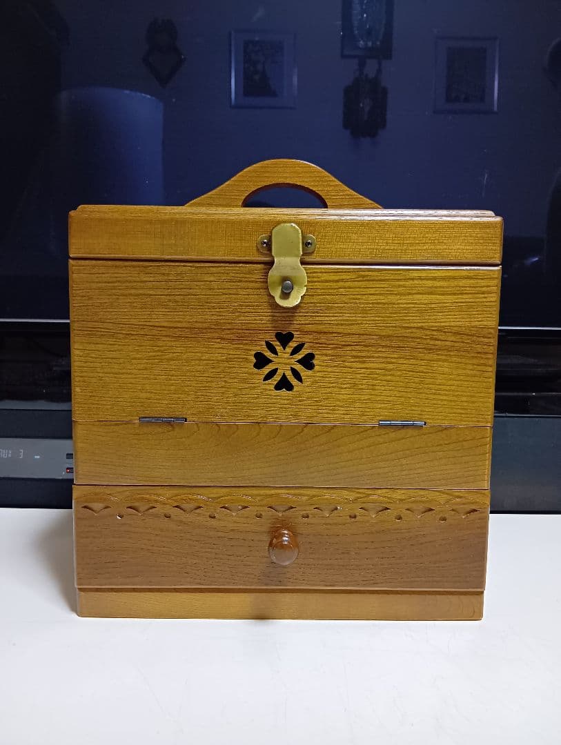 パリの雑貨屋　クラッチ　引き出し　ウッド　メイク　ボックス　美品