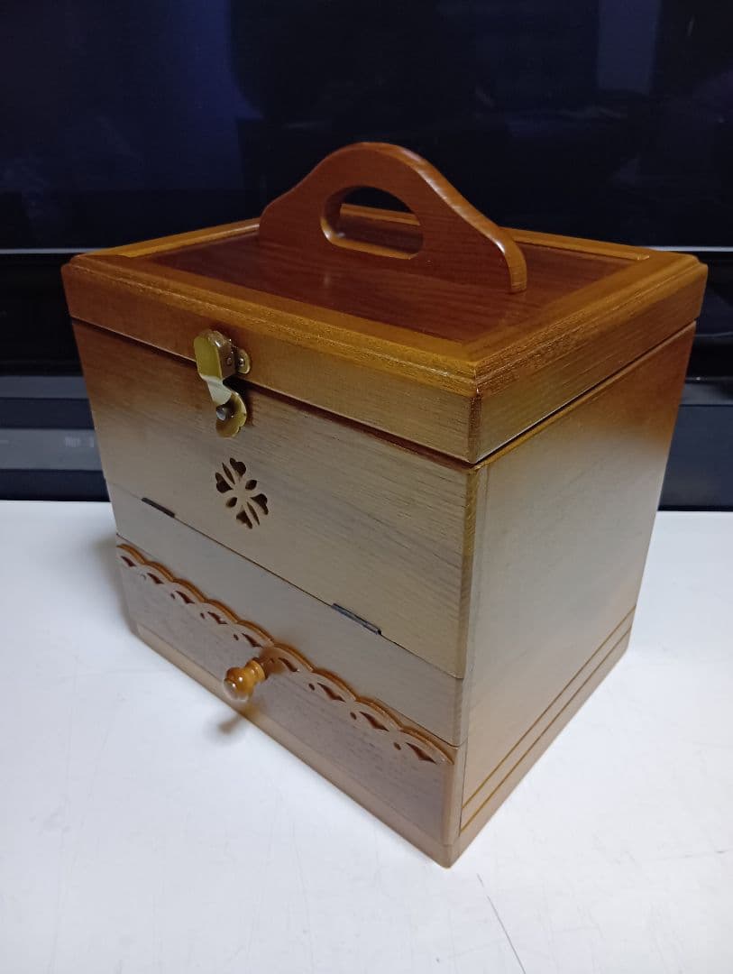 パリの雑貨屋　クラッチ　引き出し　ウッド　メイク　ボックス　美品