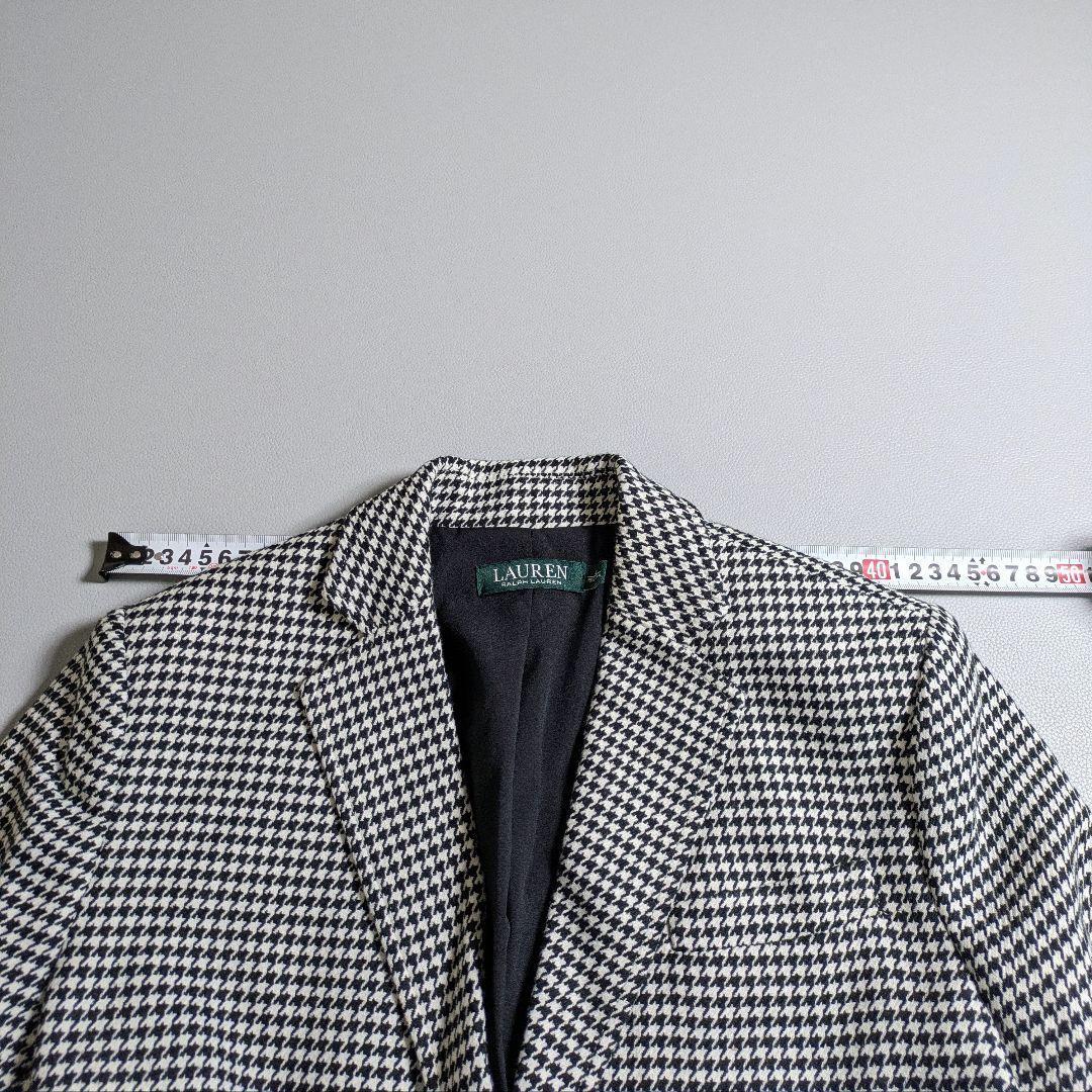 ラルフローレン／サイズ2 ハウンドトゥース 金ボタンブレザージャケット
