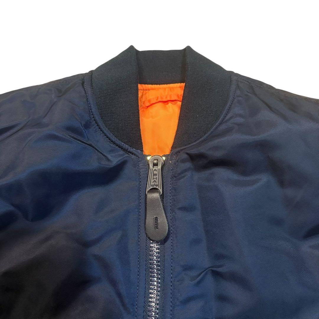 アルファインダストリーズ MA-1 フライトジャケット ネイビー Sサイズ