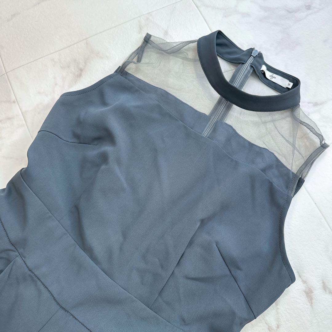 LEJA ボリュームチュールスリーブオールインワンパンツドレス　サロペット