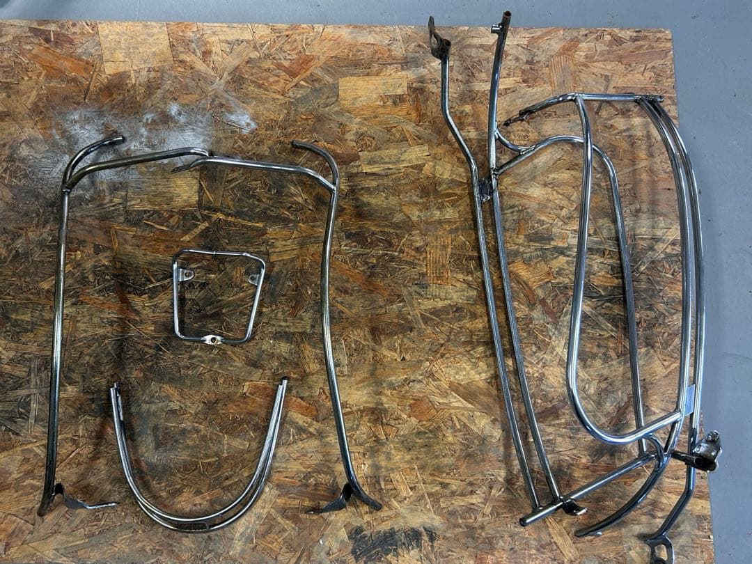 ジョルノ フロントフェンダーパイプ リアボディパイプ 当時物 ジョルノカブ