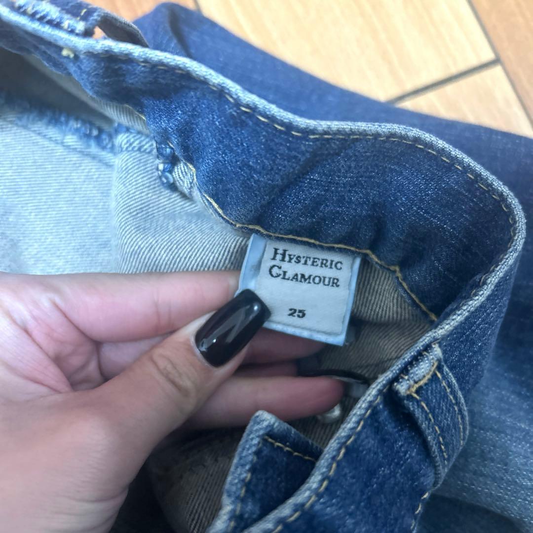 HYSTERIC GLAMOUR マイクロバックレースアップデニムスカート