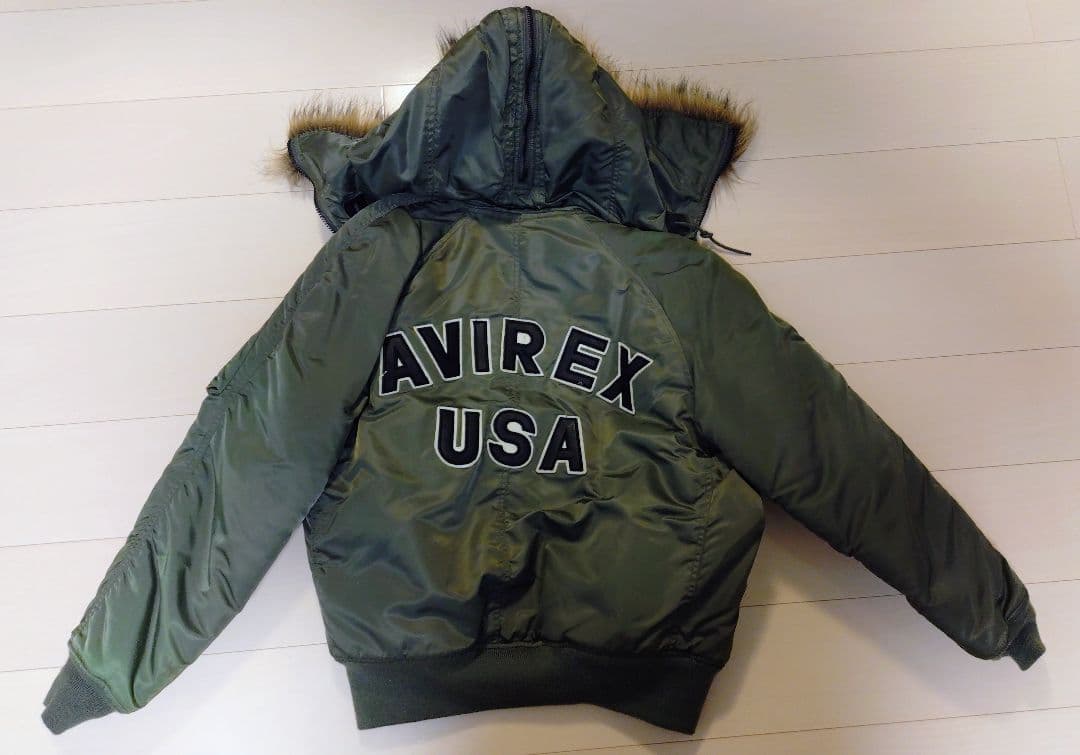 AVIREX USA ミリタリージャケット オリーブグリーン