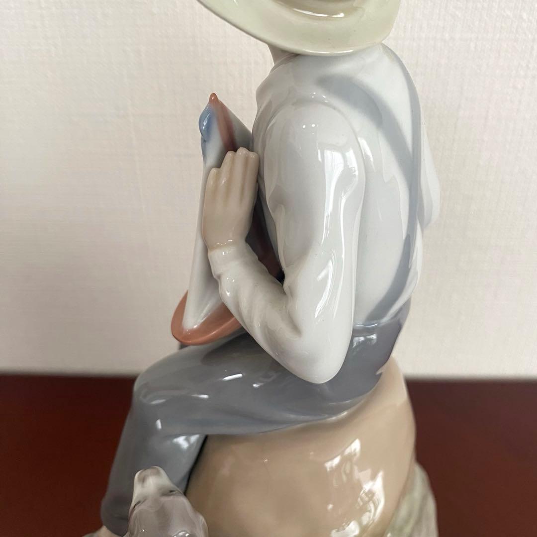 LLADRO リヤドロ 『 Sea Fever 』 ヨット 少年 犬 置物