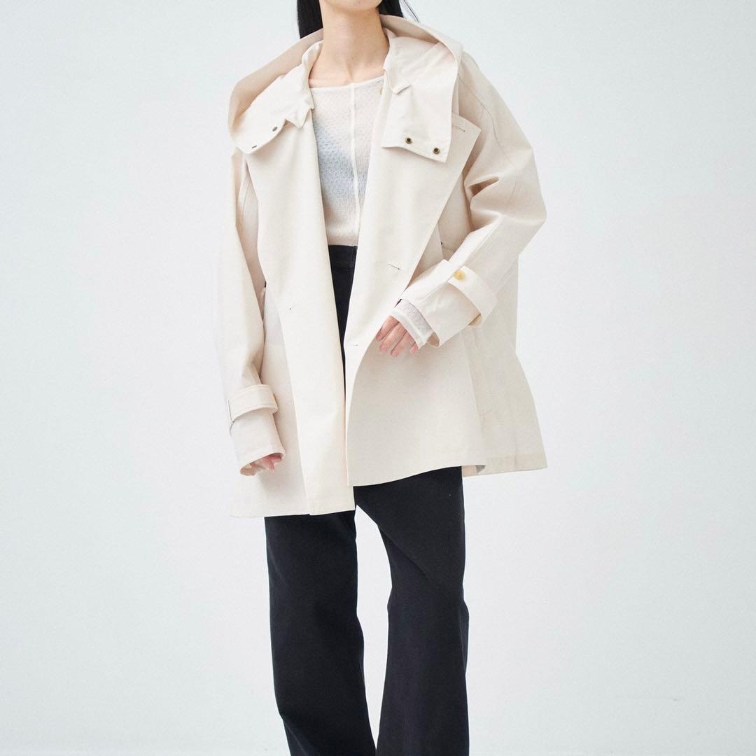 VACHEMENT リサイクル シェルタフタ ショート トレンチ