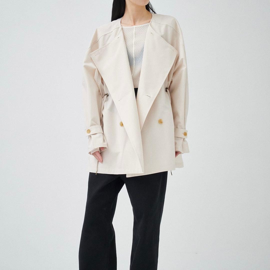 VACHEMENT リサイクル シェルタフタ ショート トレンチ