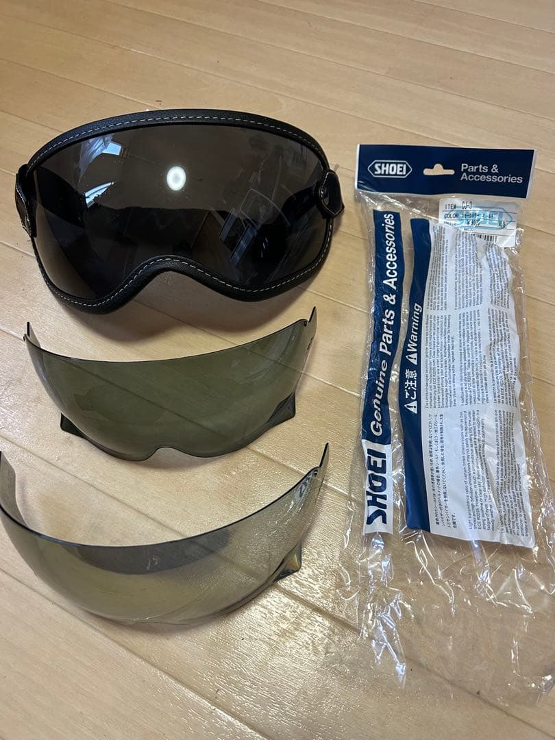 SHOEI EXZERO シールド 3枚セット スモーク・クリア