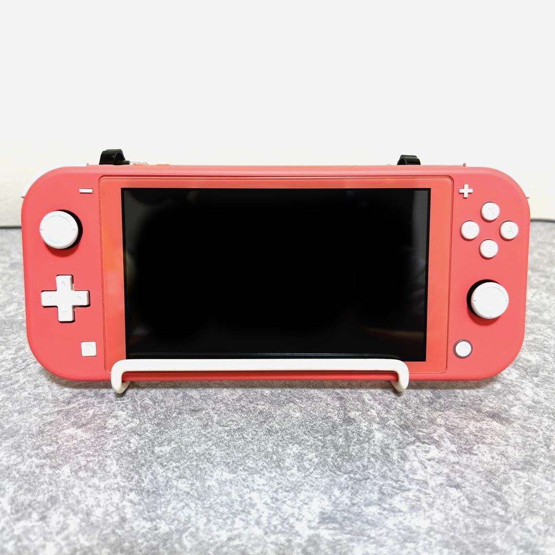 Switch Lite スイッチライト 本体 アダプター付き コーラルピンク